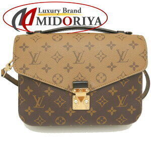 Louis Vuitton Monogram Reverse Pochette Metis Handbag Brown